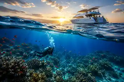 Reef day trip colorful coral garden Red Sea Hurghada