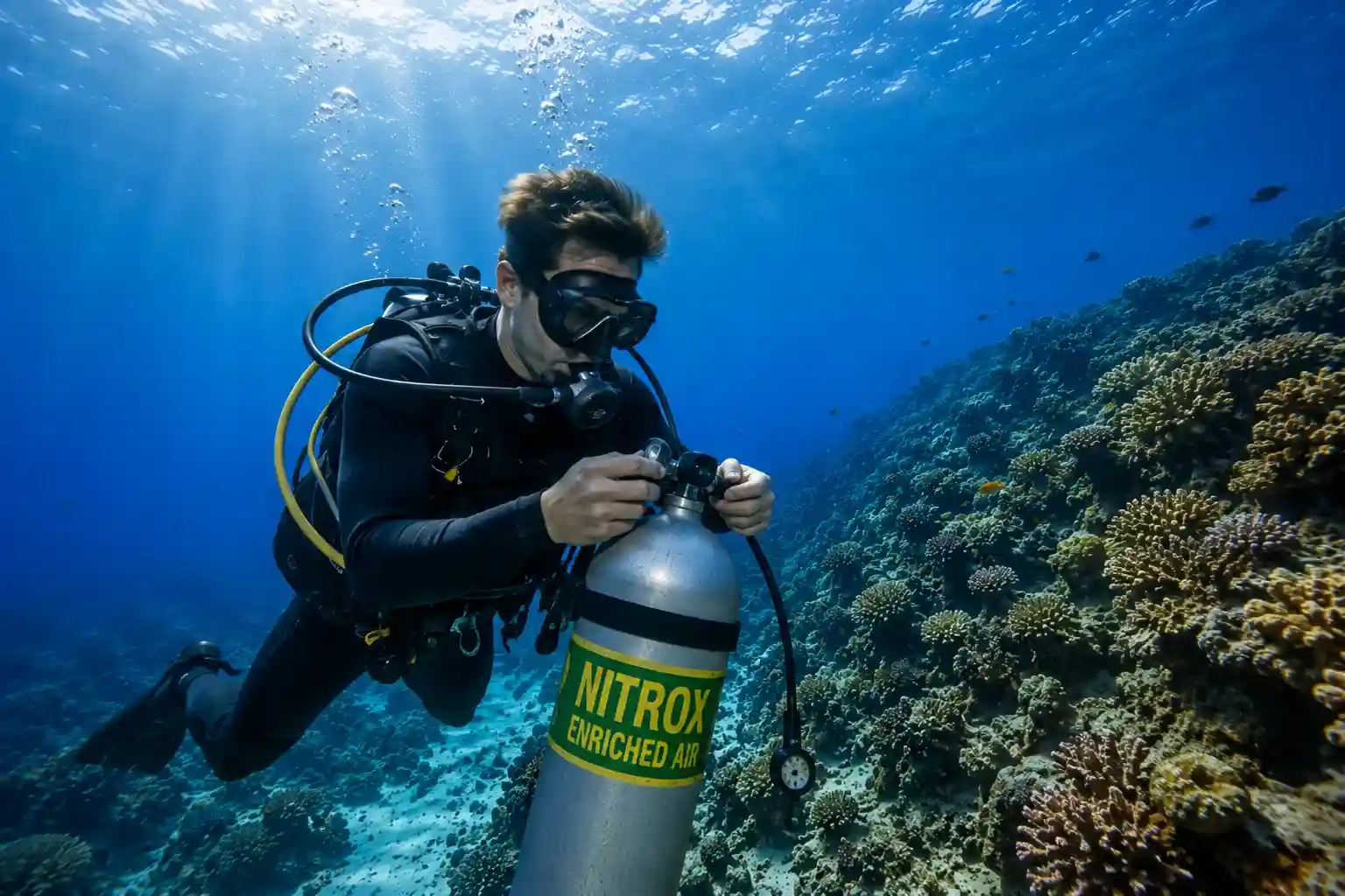 PADI Enriched Air Nitrox course longer bottom times Hurghada